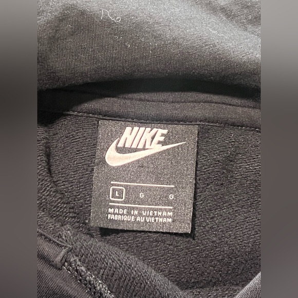 Nike Women Black Hoodie with Terry Cloth Pocket 
Size Large - Picture 10 of 13